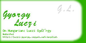 gyorgy luczi business card